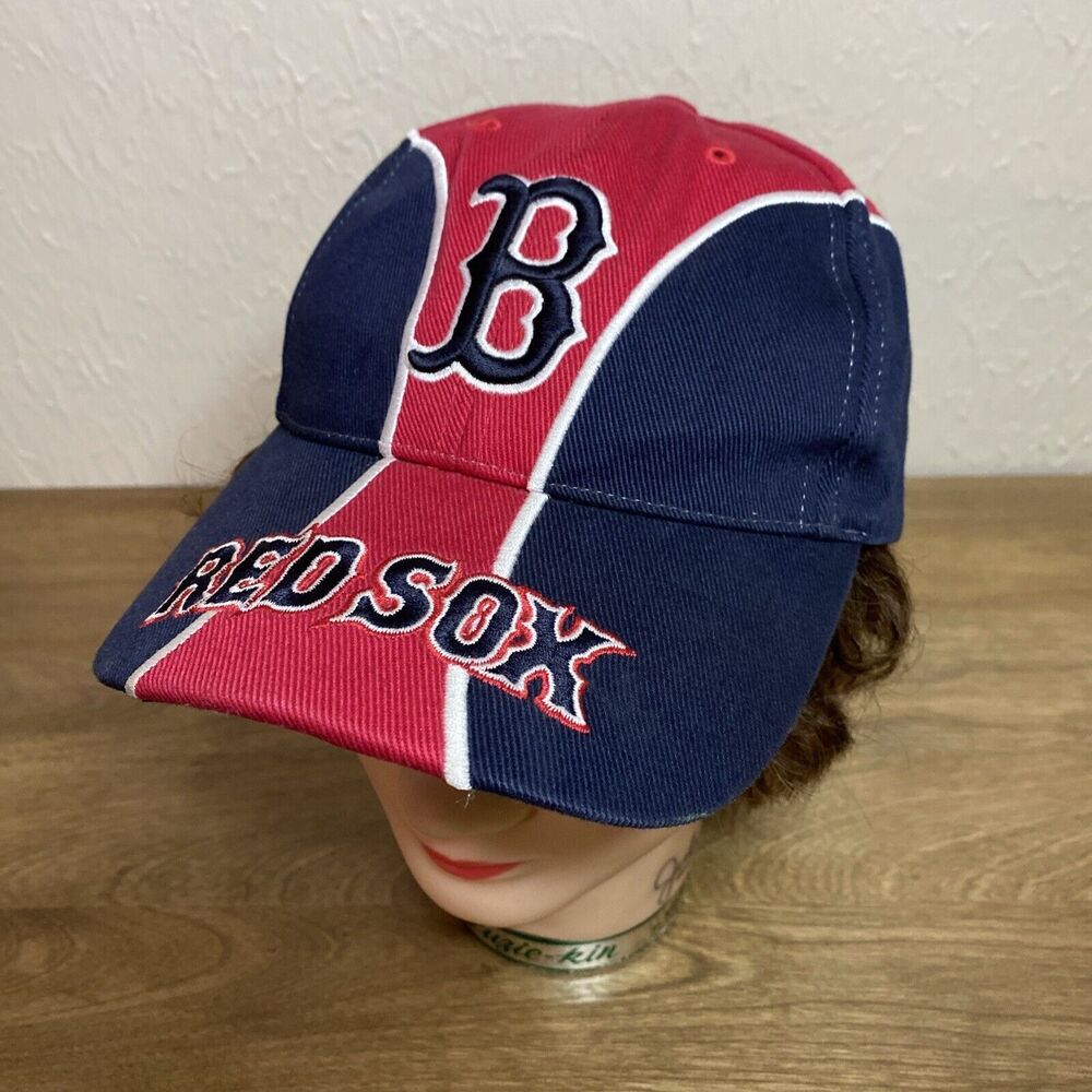 Boston Red Sox Red And Blue Twins Enterprise MLB Strapback Baseball Cap One Size